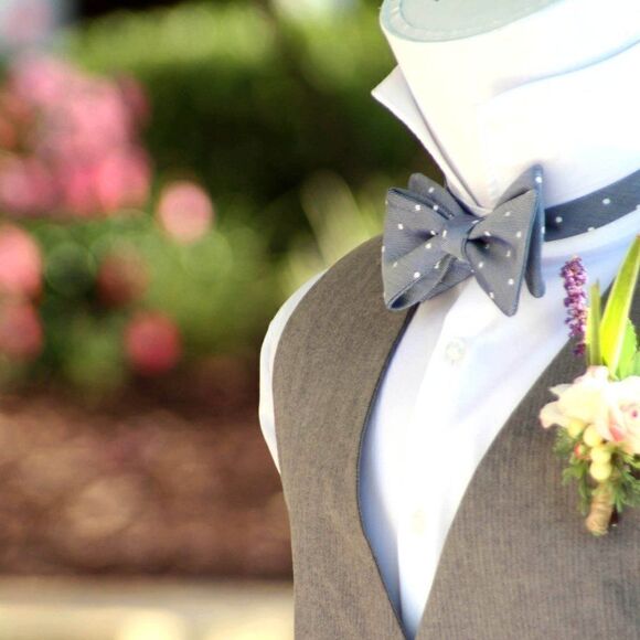 NWT Men's bow tie Silk Self - tied Bow tie Gift Box S442 - Picture 10 of 10